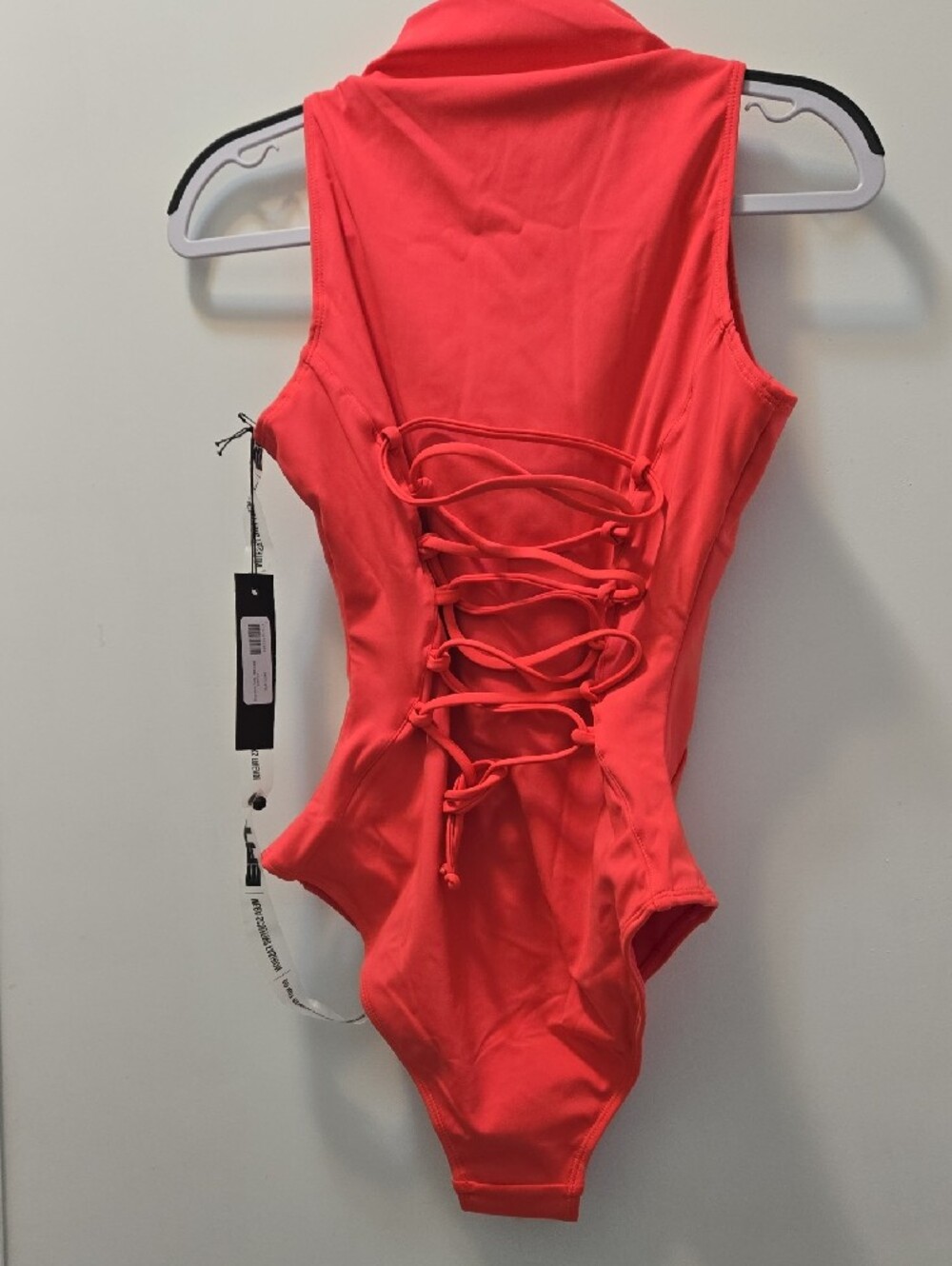 TA3 Coral High-Neck Zip-Front Women's Swim Bodysuit Size Small/short. - Picture 3 of 9